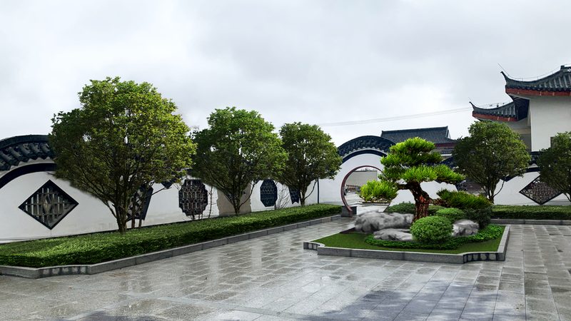 新中式别墅花园设计：成都案例解析**
